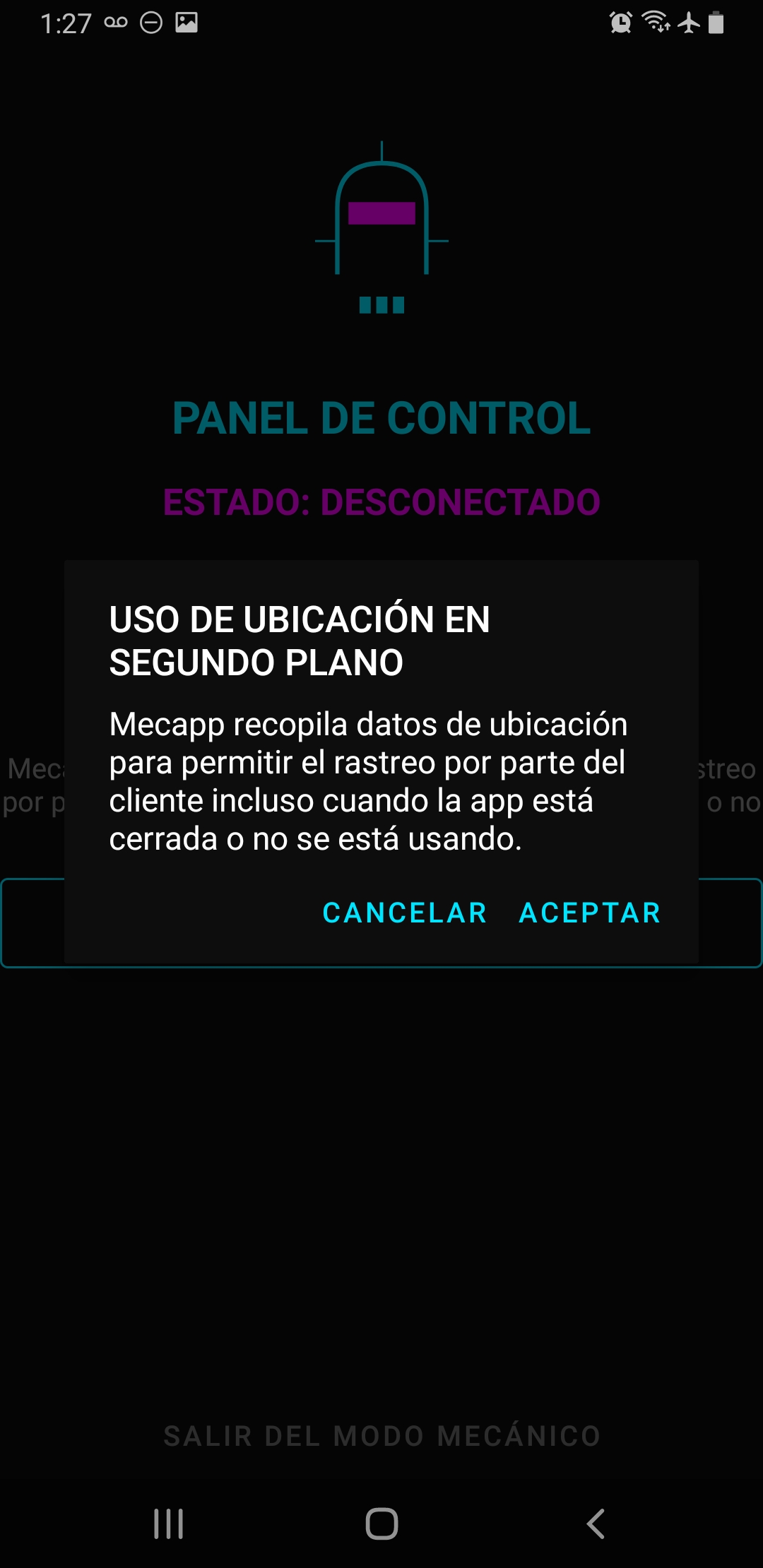 Interfaz de Permisos